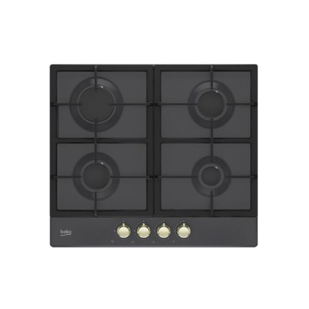 Hon surface Beko HIAG64225SAR, Gas, 4 burners, electric ignition, color anthracite