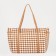 Zipper bag with lightning, beige color