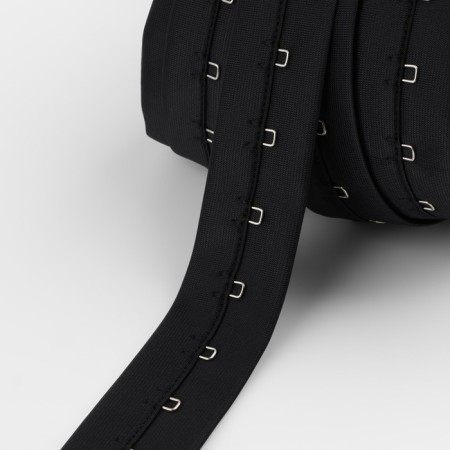 Braid with hooks, 27 mm × 45 ± 1 m, black color-4