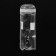 Key keychain, loop leather PU with carbine, skin PU black