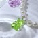 Neckia "Zhelynaya Bear" with beads, winx