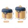 Container for storage of baby food "Crown", 360 gr., Yellow color