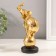 Souvenir Polystone "Elephant on a ball with patterns" gold 10x5.5x18.5 cm
