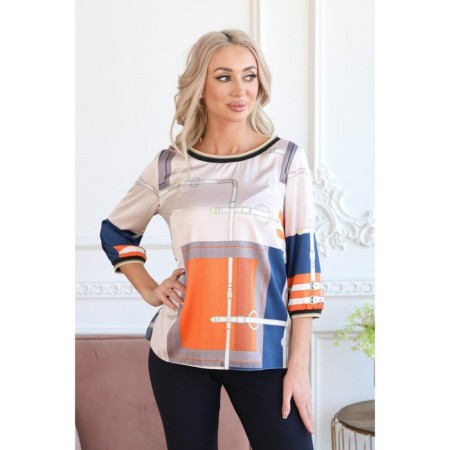 Female jumper, size 44, orange color-5