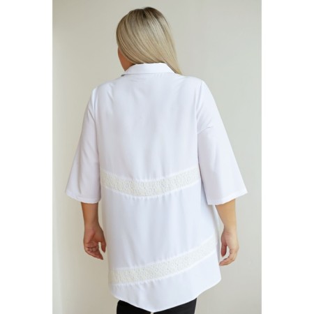 Female blouse, size 60, white color-4