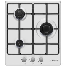 Варочная поверхность MAUNFELD EGHE.43.3STS-EW, газовая, 3 конфорки, белая