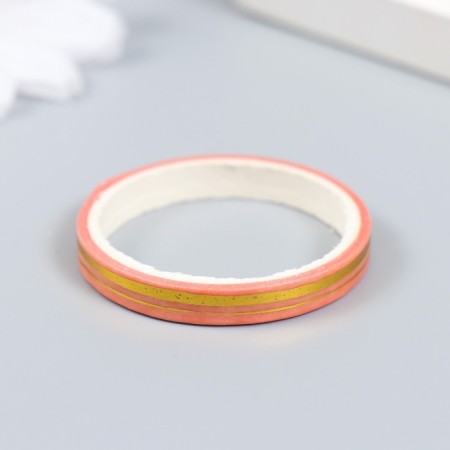 Sticky tape paper "Favorite flowers" set 20 pcs. 0.5 cm dl. 2 m 4x10 cm-2