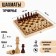 Chess Tournament Wooden 40 x 40 cm "Debut", King H-9 cm, Pig H-4.5 cm