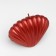 Figure candle "shell", 4x9x6.5 cm, red