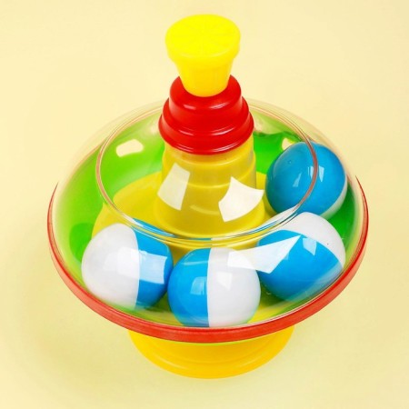 Yula with balls, diameter 14 cm-1