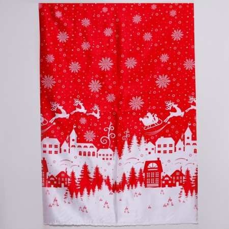 Losk Atlas "New Year's Night", red-white, 100 × 150 cm-3
