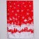 Losk Atlas "New Year's Night", red-white, 100 × 150 cm