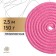 Lacking for rhythmic gymnastics weighted Grace Dance, 2.5 m, pink color