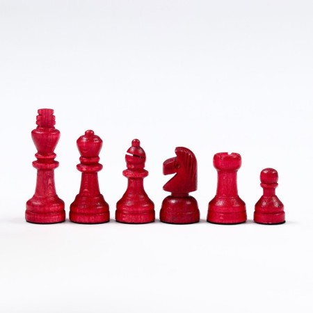 Chess Polish wooden large Madon, with three players, 35 x 35 cm, King H-6 cm-5