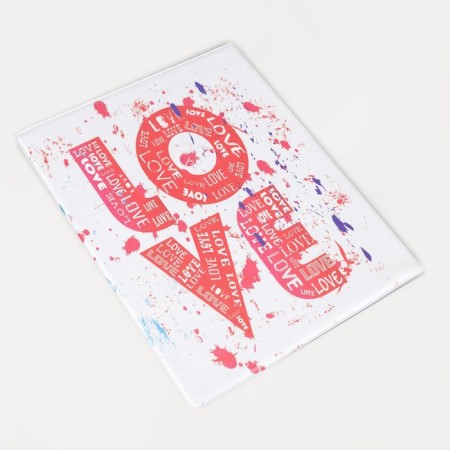 Folder for documents, 2 sets, white color, "love"-1