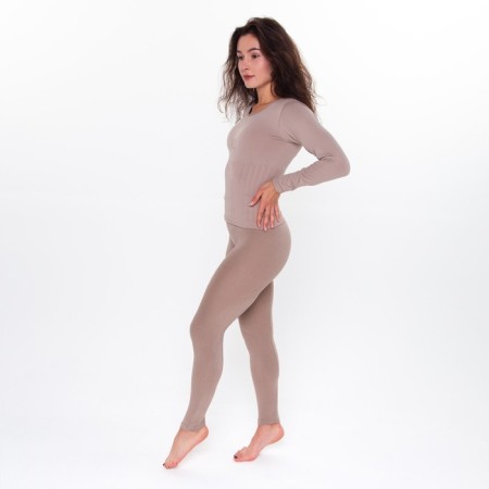 Women's thermal underwear (longshit, leggings), coffee color, size 46-48 (m)-2