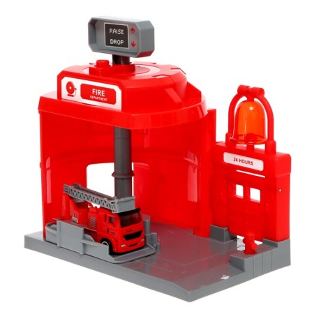 Parking "Firefight", with a rise, the machine drops off the button, the bell calls, mix-3