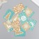 Cardboard "New Year" set 10 pcs (5 types) 4x6 cm