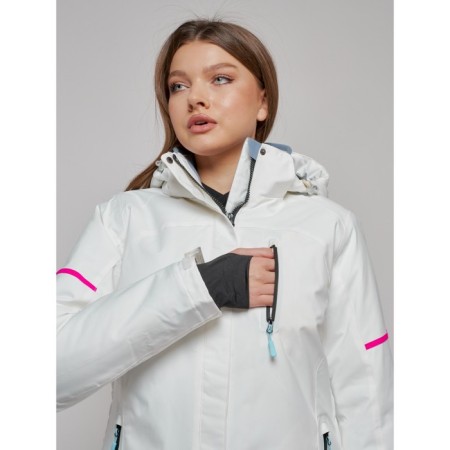 Ski suit female, size 42, white color-8