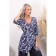 Women's tunic, size 46, blue color