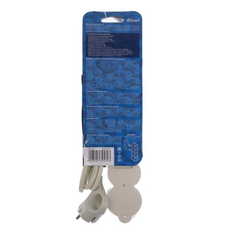 Duwi network filter, 5 outlets 1.5 m, with salary, with off., Curtains, ivory color-3
