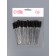 Brushes for eyebrows and eyelashes, set - 50 pcs, 9.5 cm, black/transparent color