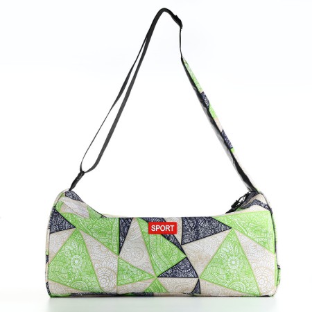 Sports bag, textura, average size, green color
