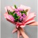 Flower film glossy "heart", 0.6 x 8 m