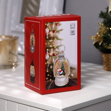 LED figure "Santa Claus" 7 × 12.5 × 6.5 cm, plastic, batteries AAAX2 (not in the kit), glow warm white-3