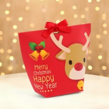 Folding box New Year 7 x 5.5 x 10 cm