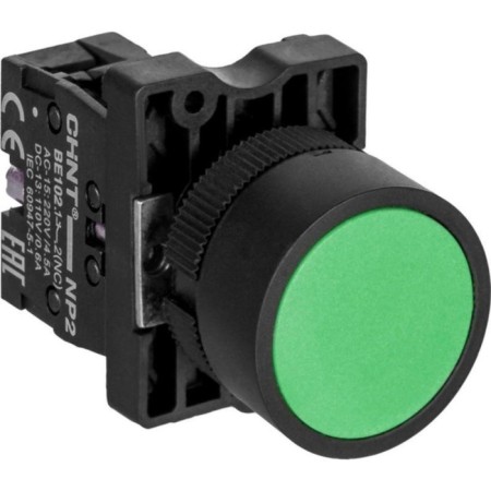 CHINT 573779 NP2-EA35 control button, without IP40 illumination, green color