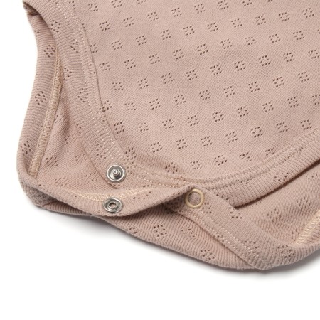 Body with a long sleeve, beige color, height 74-3