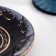 Karakum saucer, D-13CM, cobalt glaze