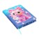 Notebook Gift Book 96l, line, colored cut, PVC Cat cover 3D (17.7x12.4cm)