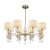 Freya FR5369CL-08BS RAise, 710x265x830 mm ceiling lamp, E14, 8x40W, brass color