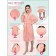 Children's robe with a hood, size 32, peach color