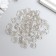 Beads for creativity Plastic "Busin hat" set 50 pcs Transparent 0.4x1x1 cm