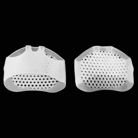 Half -slips for shoes, on a cuff, breathing, silicone, 5.5 × 7 cm, pair, white color-4