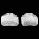 Half -slips for shoes, on a cuff, breathing, silicone, 5.5 × 7 cm, pair, white color