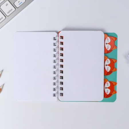 Notepad with dividers "Fox", A7, 40 liters-1