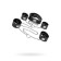 Bondefa Theater bondage set, skin, black color, 70 cm