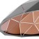 Suspension Bayerlux "perforation" E27 Black-gold 33x33x20-120cm