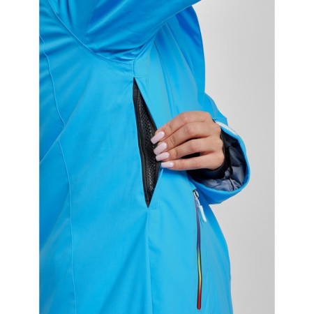 Ski costume female winter, size 44, blue color-9