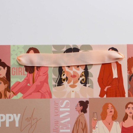 Package Gift Laminated Vertical, Packaging, "Girls", XL 40 x 49 x 19 cm-3