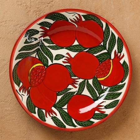 Pillage Rishtan Ceramics "Grenates", 25 cm-1