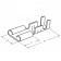 Terminal of a flat nest 7.5 mm 1-2.5 mm² (RP-M 2.5- (6.3)) rexant