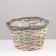 Kashpo wicker, 21x21x12, light gray