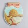 The toilet seat with a lid, Rossplast, 43 × 37 cm, soft, gray color, Mix drawing