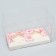 Capcake box, confectionery packaging, 2 cells "Pink flowers", 16 x 8 x 11.5 cm
