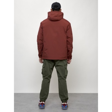 Male spring jacket, size 50, burgundy color-7